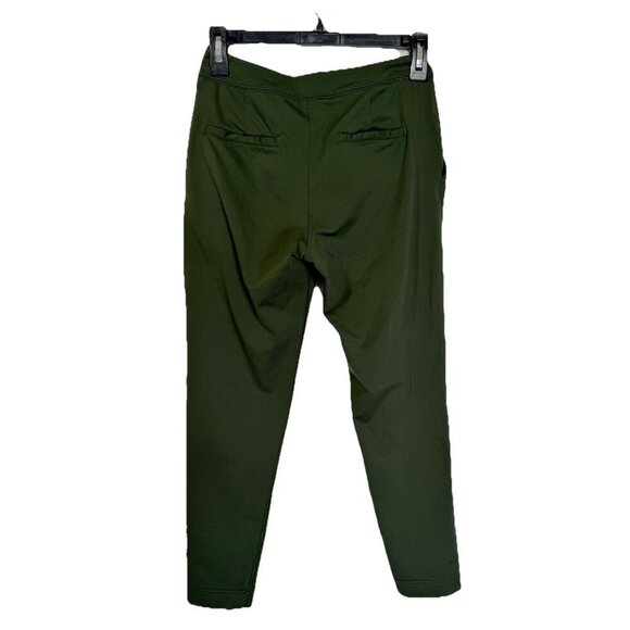 Lululemon Jet Crop Slim Pants Womens 2 Gator Green Luxtreme 7/8 Drawstring - Picture 6 of 12
